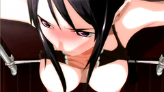 She screams because of pain. But this pain is for pleasure