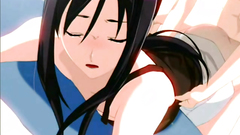 Passionate hentai fuck with beautiful brunette babe