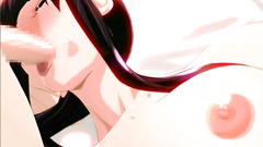 Double penetration for seductive anime babe