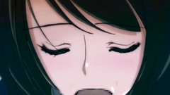 Brunette cutie feels so good with that cock in her mouth