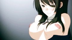 Sweet brunette in black stockings fucks her lover