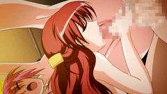 Redhead cutie and her teenage friend in nice 3some fuck