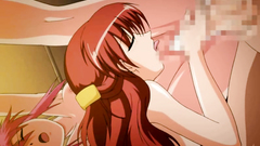 Redhead cutie and her teenage friend in nice 3some fuck