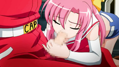 Tender teen blows racing man's dick in anime toon