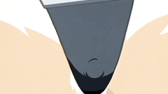 Anime girl with green hair and hot body in hentai toon