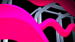 Sexy naked blonde abused by horny pink tentacles