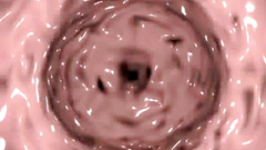 Futanari brunette babe shows her anal gape