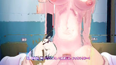 18yo hentai cutie with massive boobs looks so innocent