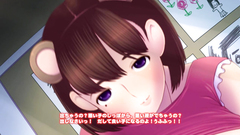 Handsome babe with huge breasts strokes that cock