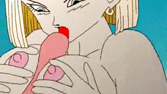 Dragon ball passionate banging with sexy blonde