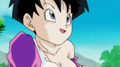 Naked dragon ball brunette character fucks with lover