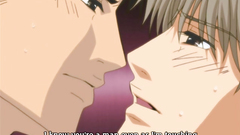 Homosexual love in romantic hentai cartoon