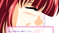 Hentai redhead babe swallows thick cock in close-up cartoon