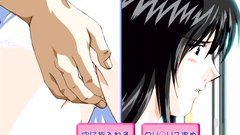 Sweet hentai girl gets her tiny shaved cunt fingered till orgasm