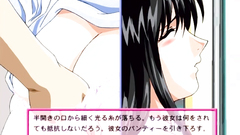 Sweet hentai girl gets her tiny shaved cunt fingered till orgasm