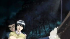 Scared anime teen forced in the park at night