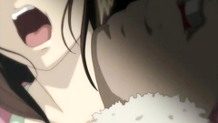 Scared anime teen forced in the park at night