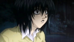 Scared anime teen forced in the park at night