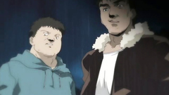 Scared anime teen forced in the park at night