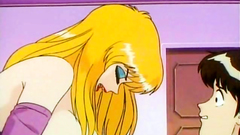 Blonde with mosntrous hiuge tits fucks with boy