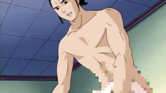 Naked redhead lady doggy style fucked in hentai toon