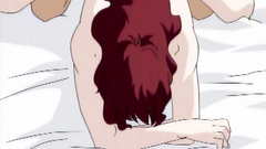 Naked redhead lady doggy style fucked in hentai toon