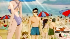 Bikini and swimsuit fit her perfectly in hentai cartoon