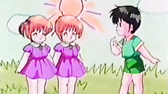 Young and sexy anime girls in hentai cartoon