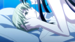 Slender teens have great time together in anime toon