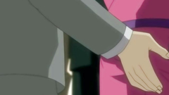 Blonde babe with huge breasts molested in train