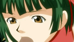 Blonde babe with huge breasts molested in train