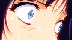 Blonde and brunette abbes in hentai animated cartoon