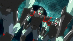 Evil and horny monsters want to fuck them all