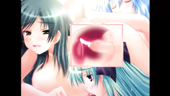 Too much cum for hentai cuties, but they like it