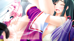 Too much cum for hentai cuties, but they like it