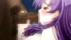 Poor hentai girl swallows her first BBC in cartoon