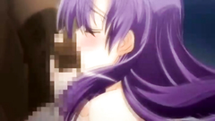 Poor hentai girl swallows her first BBC in cartoon