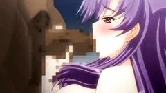 Poor hentai girl swallows her first BBC in cartoon