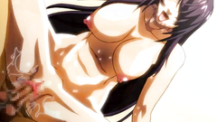 Busty hentai babe gets fucked till orgasm