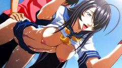 Sexy brunette schoolgirl gets fucked from behind