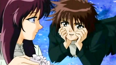 Busty hentai chick seduced to a lustful banging