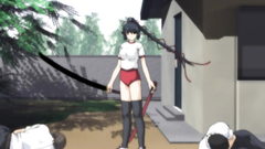 Busty schoolgirl shows her skills in hentai toon