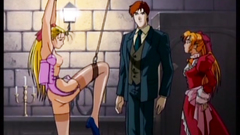 Young and sexy girls in BDSM hentai cartoon