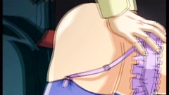 Hot brunette abbe in sexy lingerie gets fucked from behind