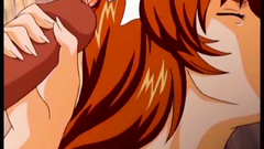 Many hard cocks for redhead seductive babe