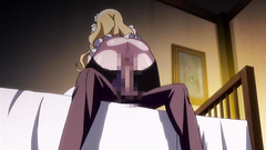 Seductive hentai maid rides her BOSS cock