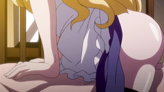 Seductive hentai maid rides her BOSS cock