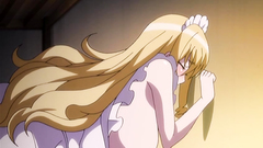 She bends over and gets fucked from behind