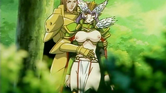 Busty fantasy babes with big tits in hentai cartoon