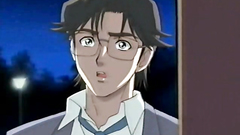 Tied up blonde can't move and guy don't know what to do